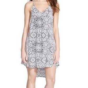 astr the label grey/white swing dress